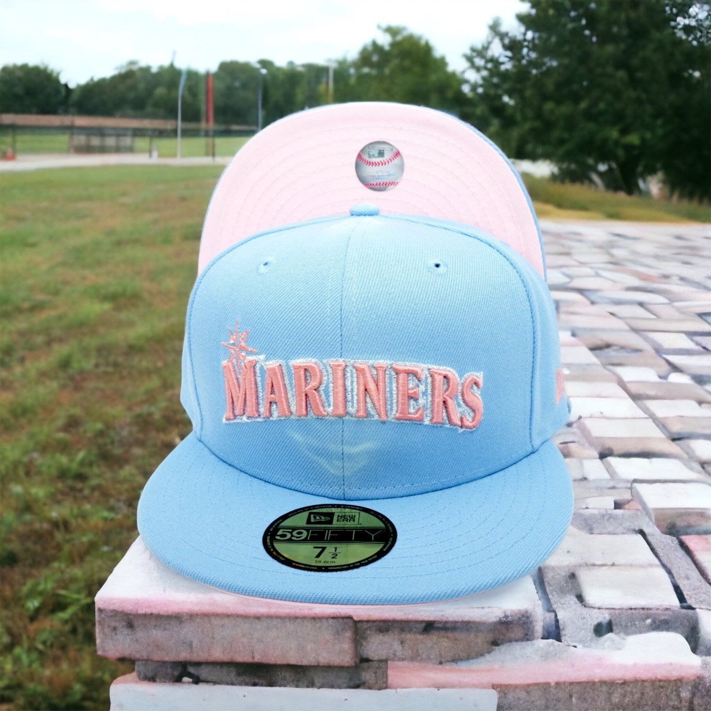 【US限定】NEW ERA 59FIFTY Seattle Mariners Pink/Indigo Navy Seattle Mariners Indigo Milkshake 59FIFTY 01 Pink/Navy