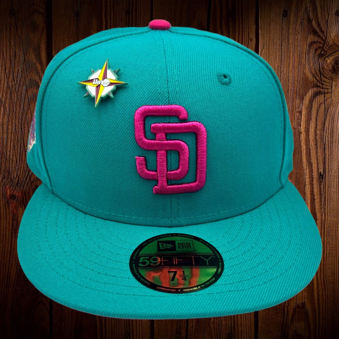 San Diego Padres New Era Teal/Hot Pink Bottom With 1992 All