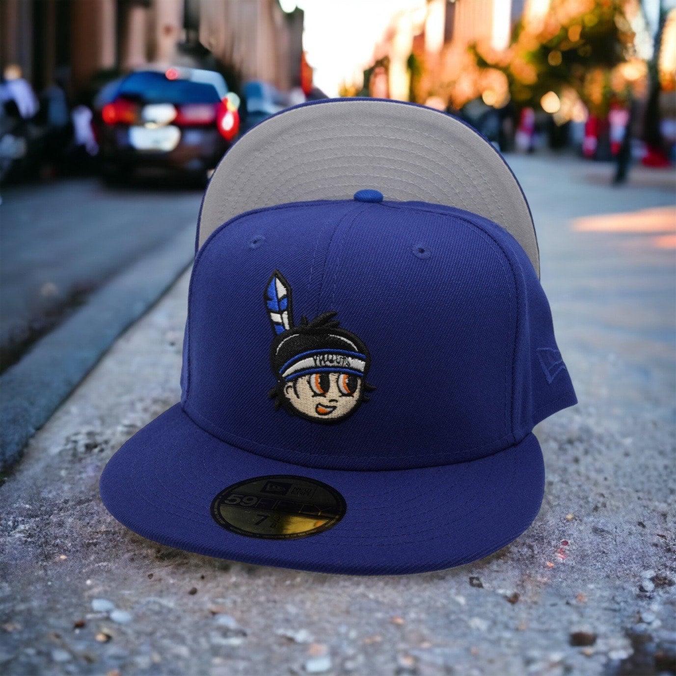 Yaquis De Obregon New Era All Royal Blue And Gray Bottom 59FIFTY