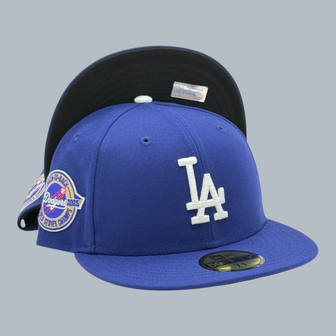 Los Angeles Dodgers New Era Royal Blue On-Field With Back To Back