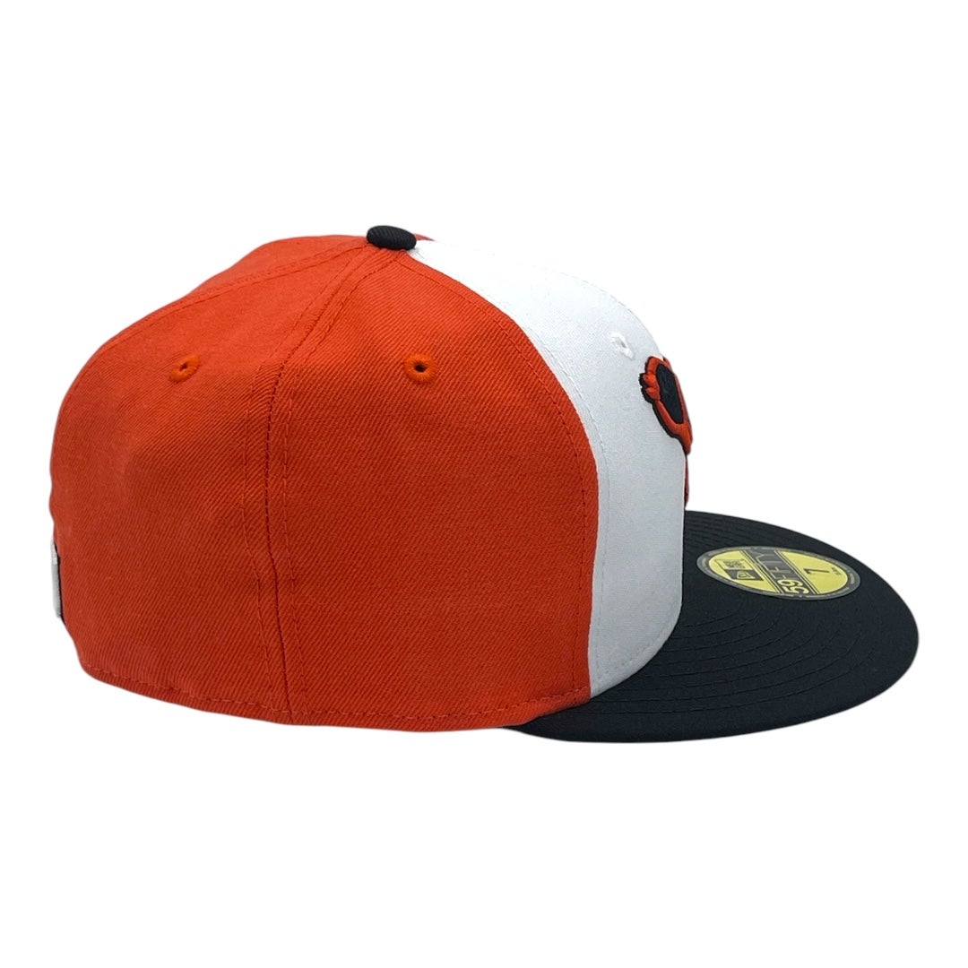 Baltimore Orioles New Era 3 Tone White/Orange/Black Bill 1964-1965