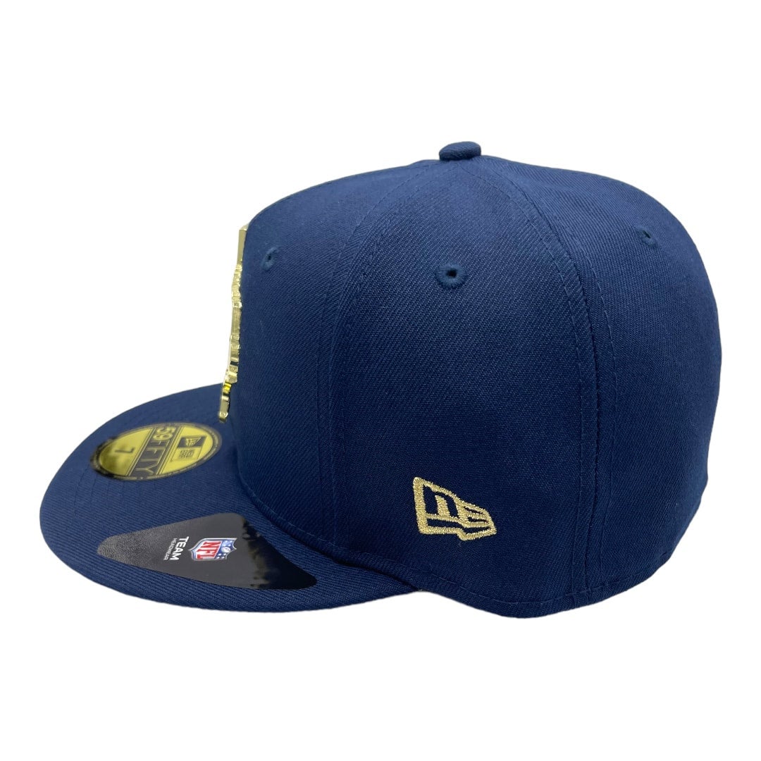 Dallas Cowboys New Era All Navy With Metal State Gold Badge