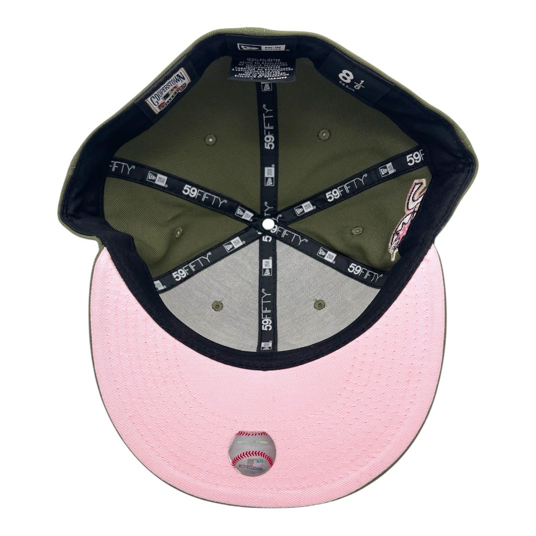 Seattle Mariners New Era All Olive Green/Pink Bottom With 20TH