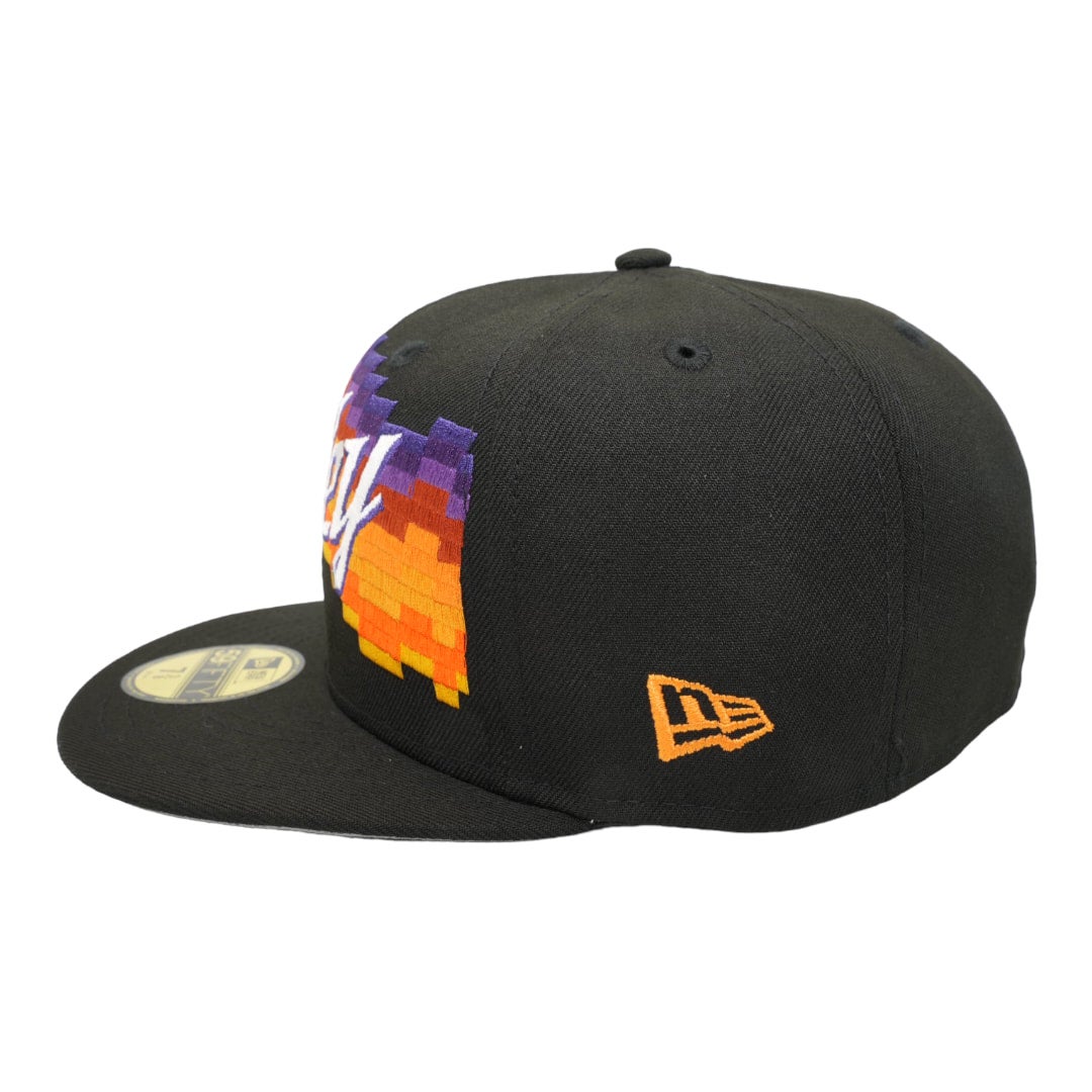 59fifty Cap All Black Phoenix Suns Hat Phoenix Suns NBA A-frame