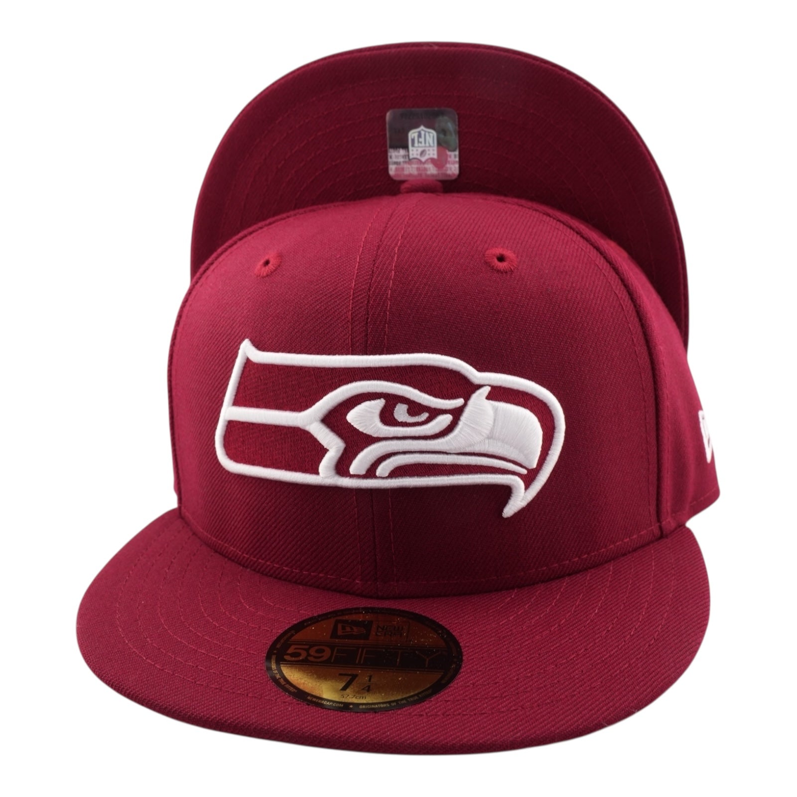 Seattle Seahawks New Era All Burgundy With White Logo 59FIFTY Fitted seattle-seahawks-new-era-all-burgundy-with-white-logo-59fifty-fitted