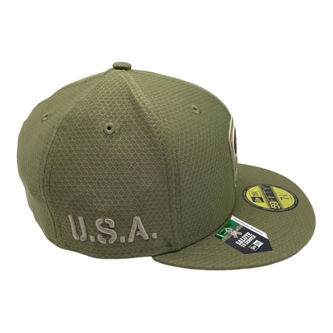 San Francisco 49ers New Era All Olive Green 2019 Salute to Service