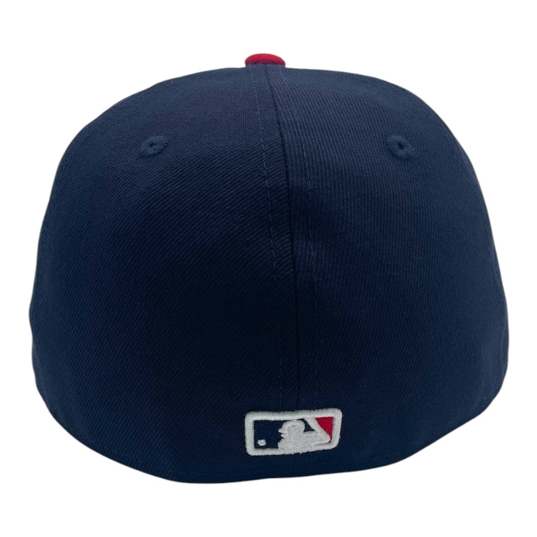 Casquette New Era Cleveland Indians 59FIFTY - Taille 7 1/2, Bleu Marine Et Rouge - Neuf
