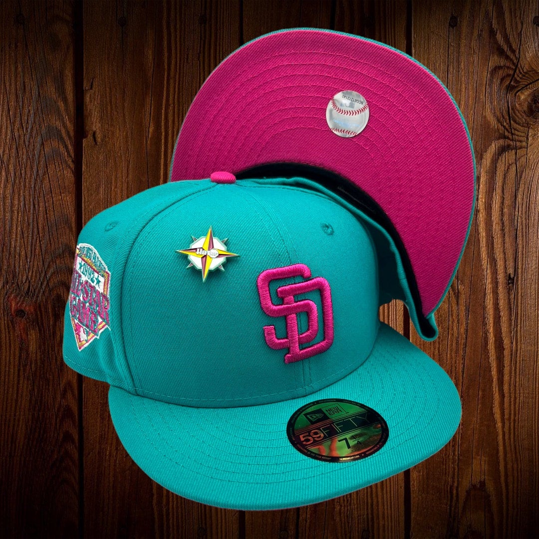 San Diego Padres New Era Teal/Hot Pink Bottom With 1992 All