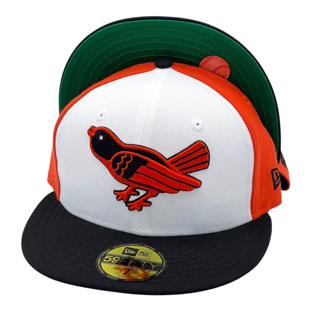 Baltimore Orioles New Era 3 Tone White/Orange/Black Bill 1964-1965