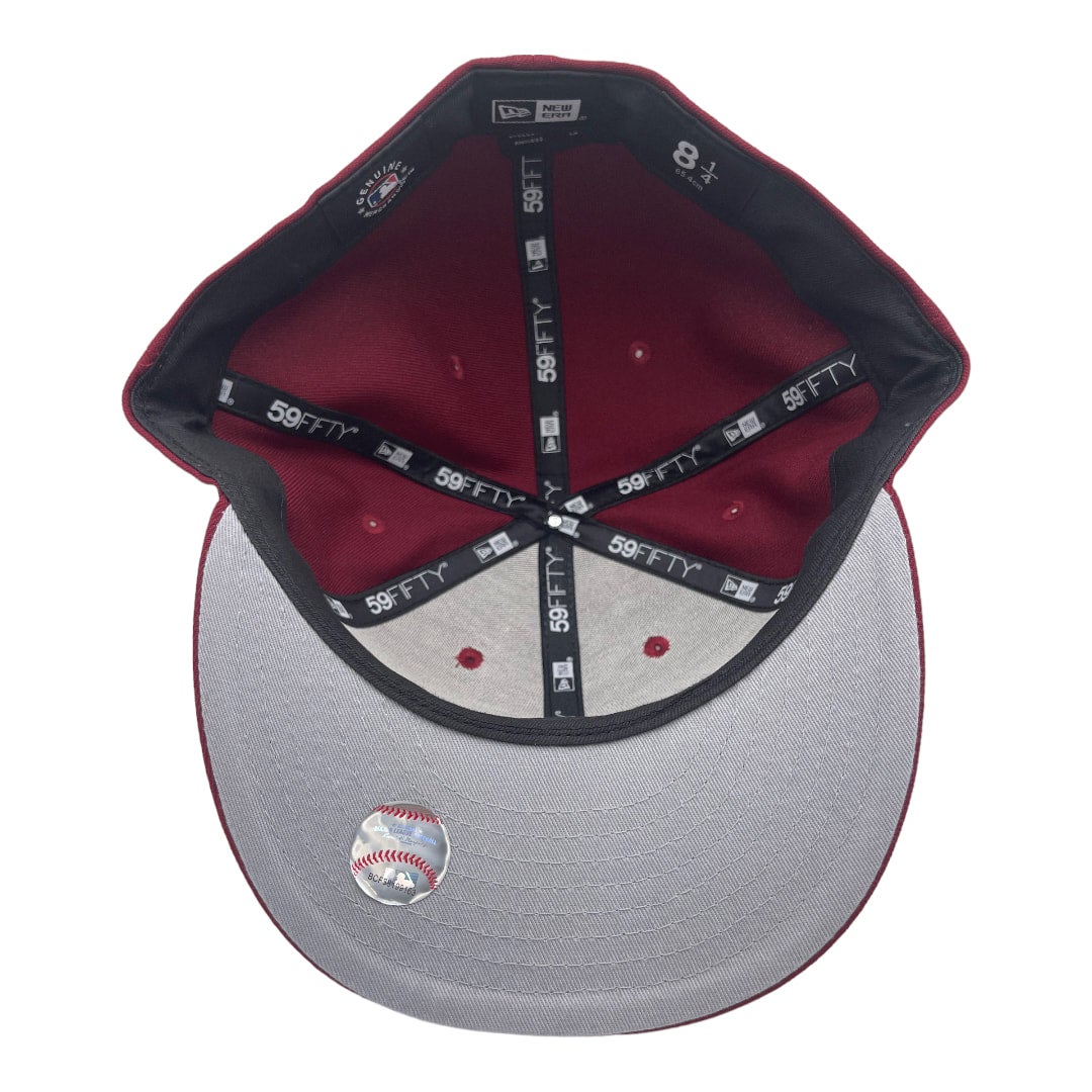 New York Yankees New Era All Burgundy With White Logo