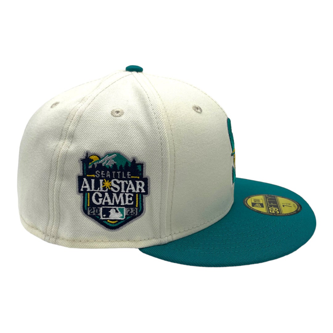 Seattle Mariners New Era White Chrome/Teal Bill 2023 MLB All-Star