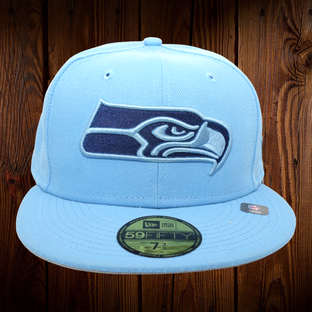 Seattle Seahawks New Era Stone/Navy Bill 2023 NFL Draft 9FIFTY Adjustable Snapback  Hat