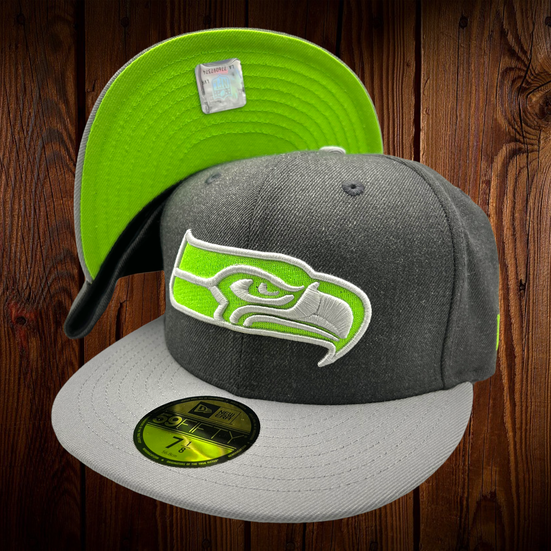 New Era Seattle Seahawks Grey meets Green Edition 59Fifty Fitted Cap