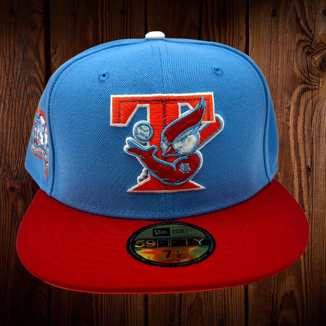 Toronto Blue Jays New Era Royal Blue/Pink Bottom With 30TH Anniversary  Patch On Side 59FIFTY Fitted Hat