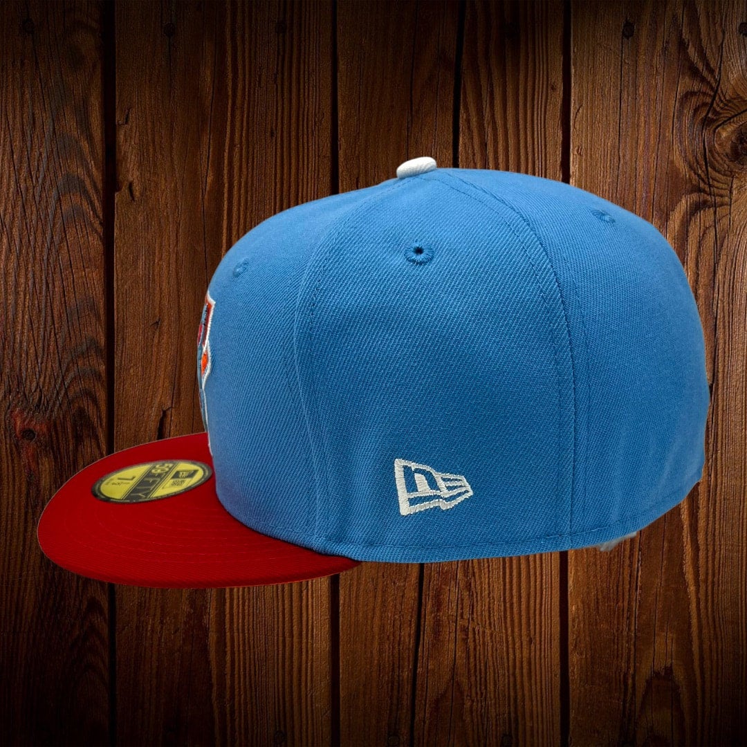 Toronto Blue Jays New Era Radiant Blue/Red Bill And Orange Bottom