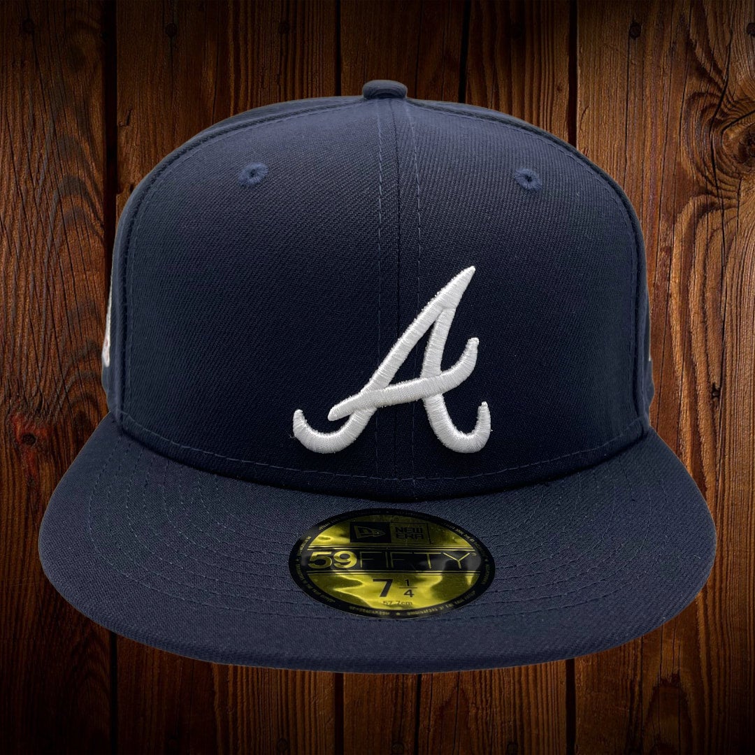 Atlanta Braves New Era Tomahawk Diamond Era 59FIFTY Fitted Hat - Navy