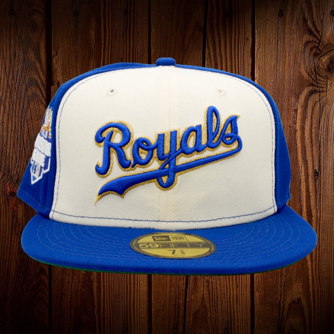 Kansas City Royals New Era Jersey Pack Chrome White And Royal Blue/Royal  Blue Bill And Kelly Green Bottom With 2012 All-Star Game Patch On Side  59FIFTY Fitted Hat