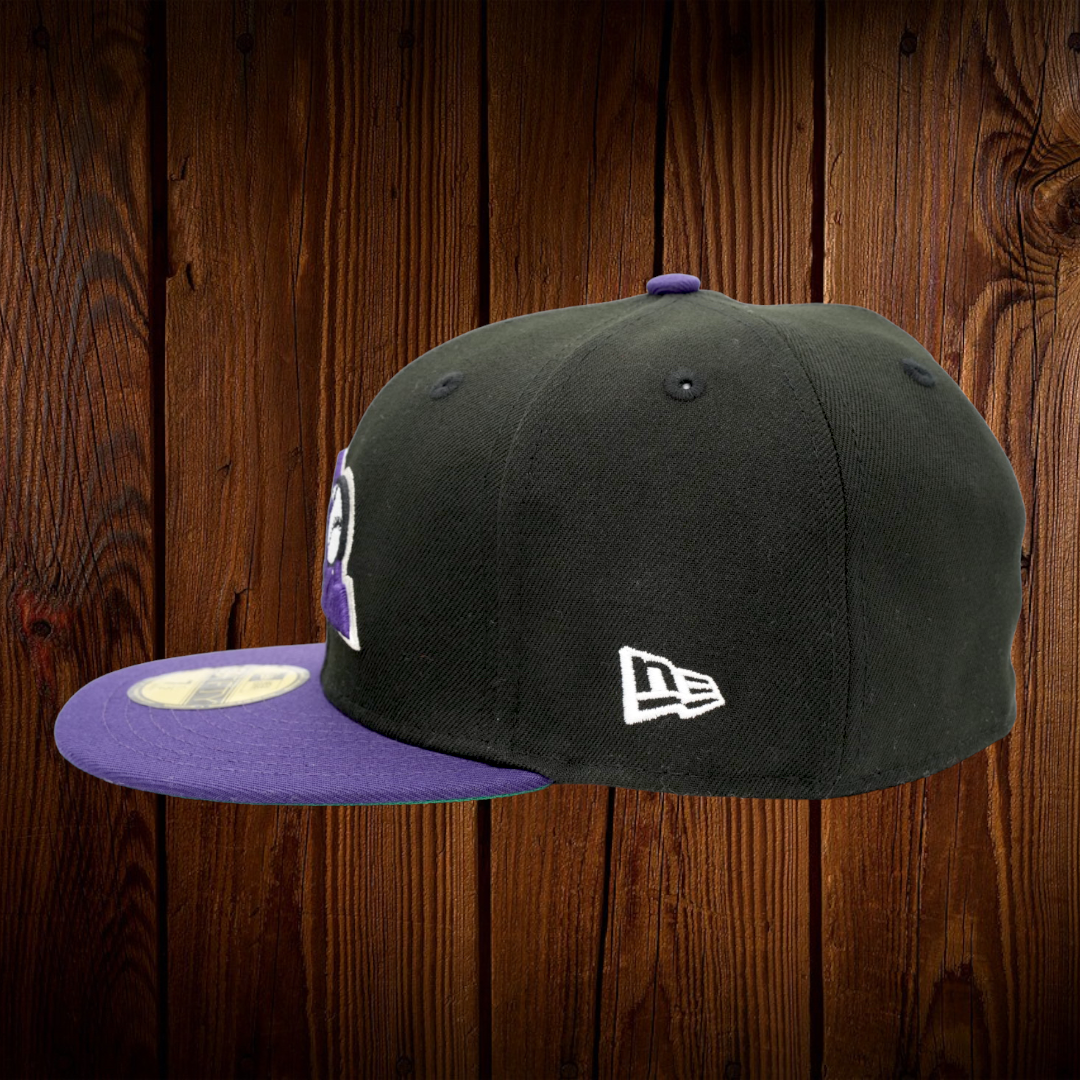 Colorado Rockies New Era Black/Purple Bill And Green Bottom With