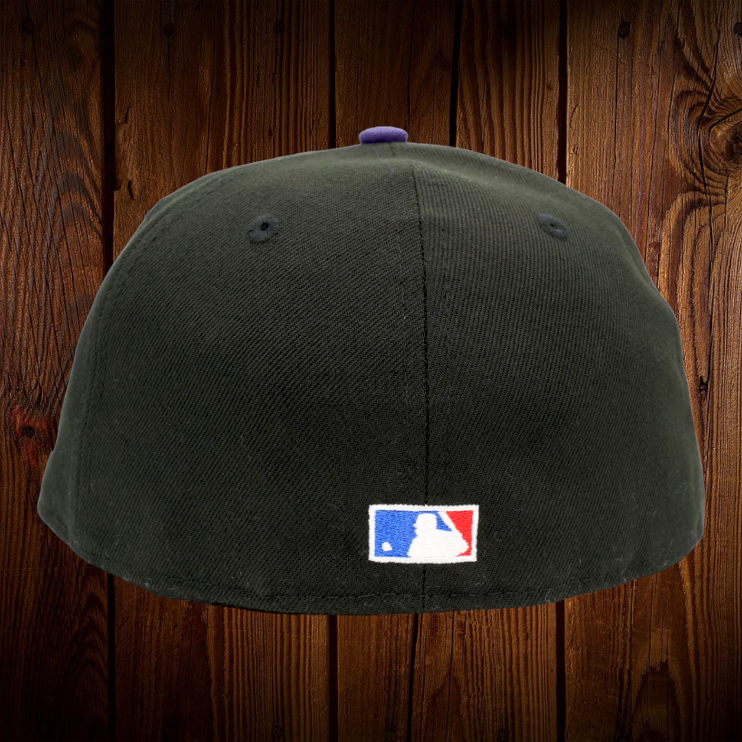 Colorado Rockies New Era Black/Purple Bill And Green Bottom With 2018  All-Star Game Patch On Side 59FIFTY Fitted Hat