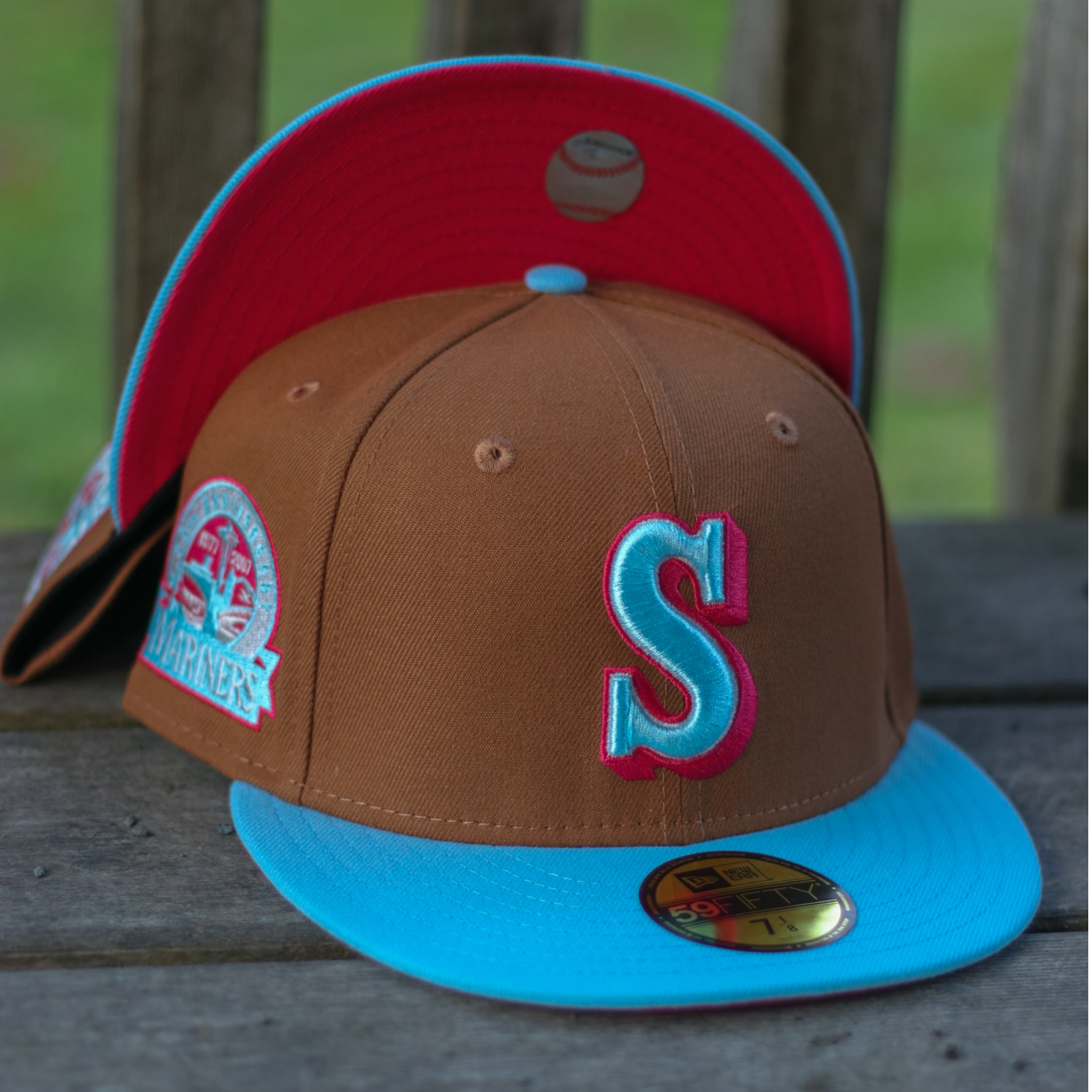 Seattle Mariners New Era 30th Season Red Undervisor 59FIFTY Fitted