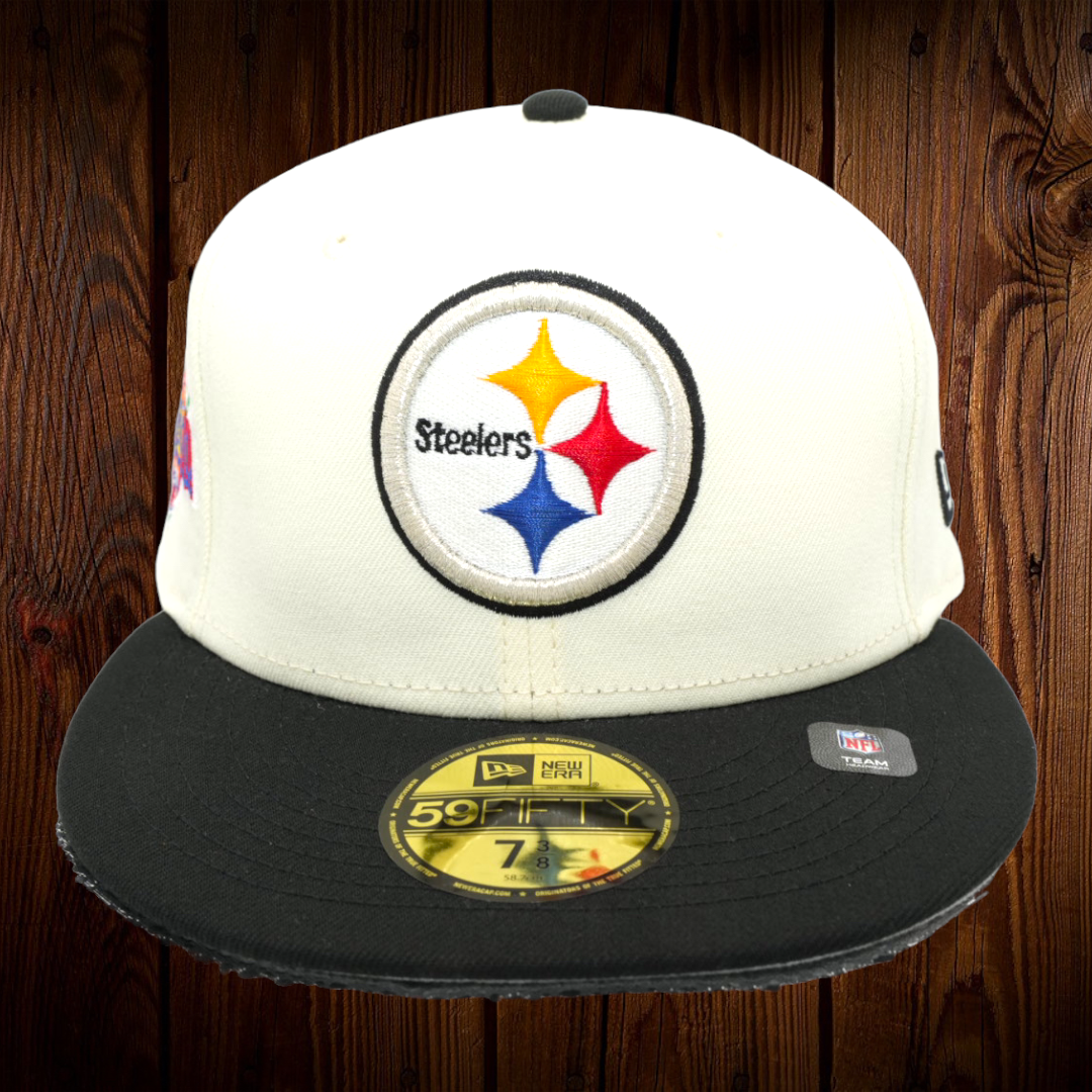 Pittsburgh Steelers Super Bowl XL Side Patch 59FIFTY Black New Era Fitted  Hat