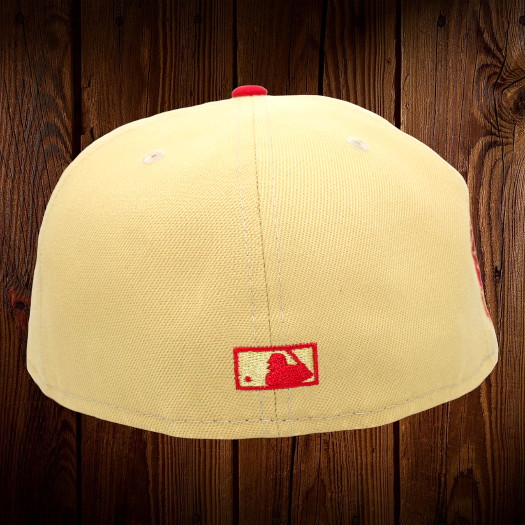 Seattle Mariners New Era S Logo Vegas Gold/Red Bill And Gray Bottom With  Kingdome Patch On Side 59FIFTY Fitted Hat