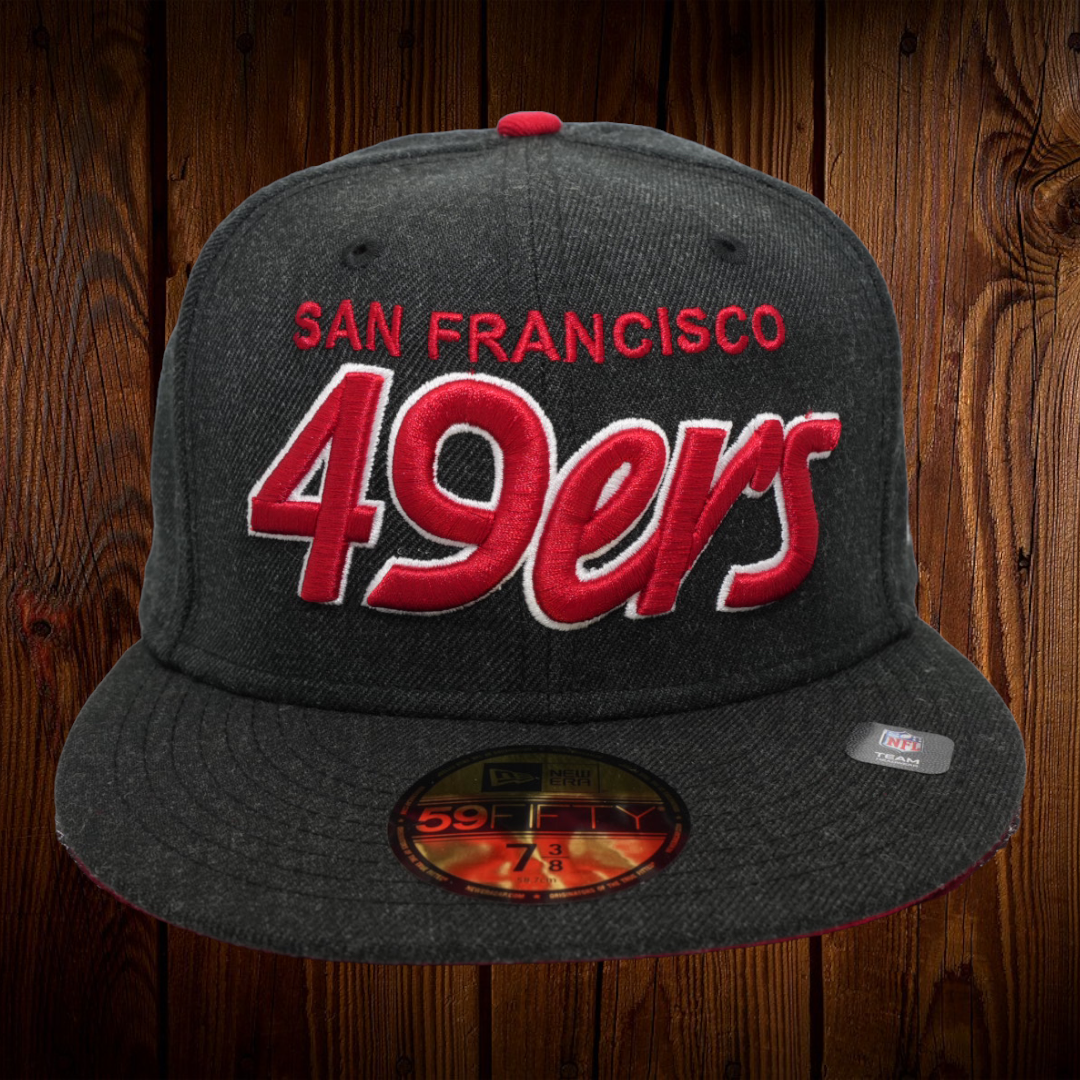 New Era San Francisco 49ers Two Tone Team Fitted Hat (Red) 7