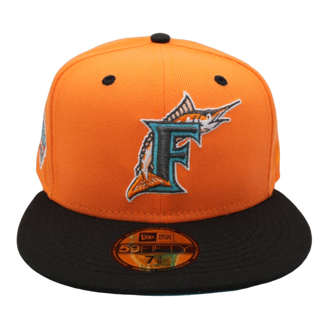 59FIFTY Florida Marlins Graphite/Orange/Gray 10th Anniversary Patch