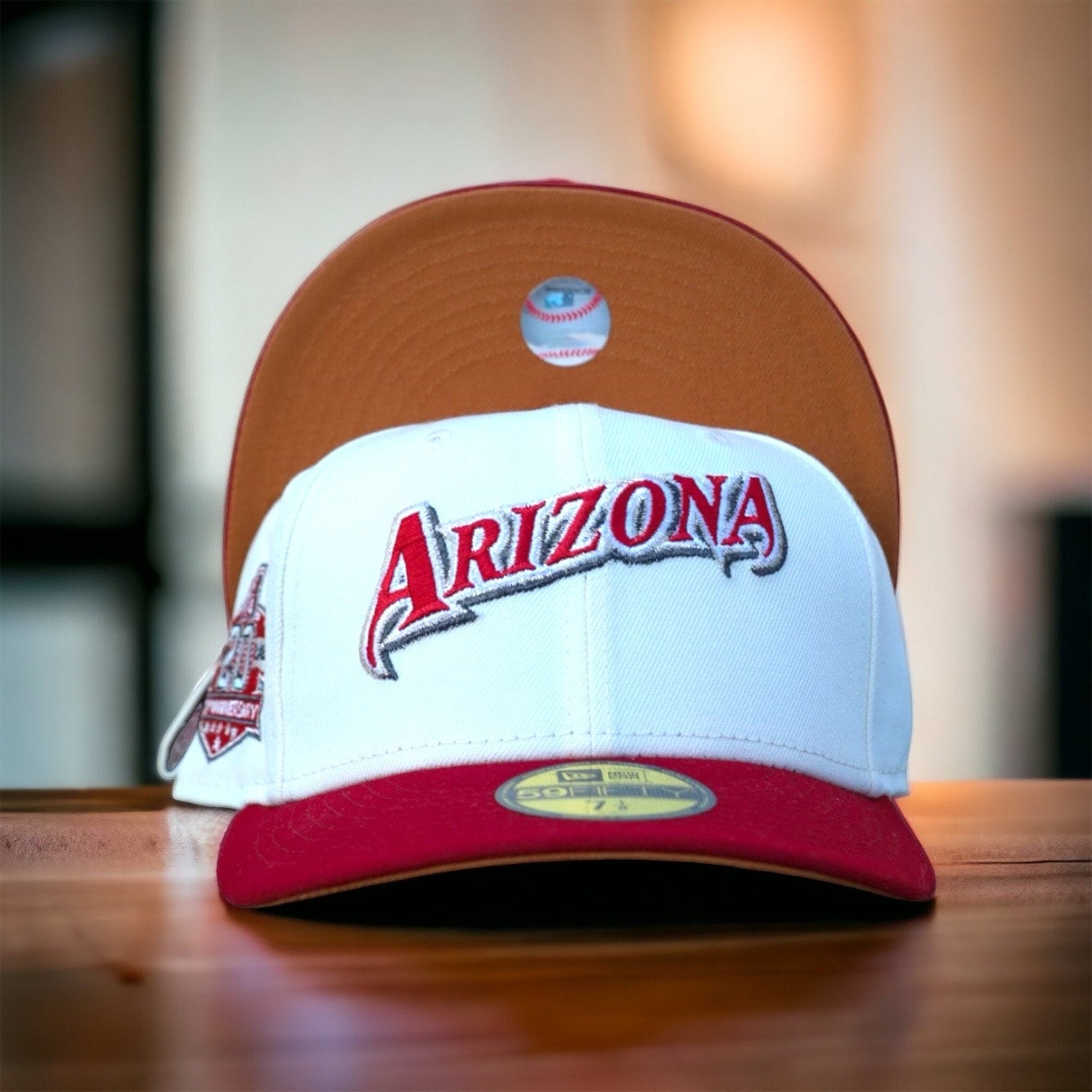 Arizona Diamondbacks 1998 Inaugural Season New Era 59Fifty Fitted Hat  (Chrome White Black Red Under Brim) in 2023