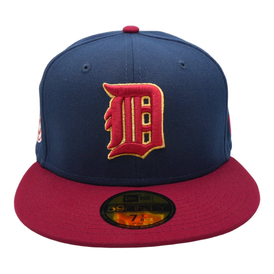 Detroit Tigers New Era 1935 World Series Patch Red Undervisor 59FIFTY  Fitted Hat - White