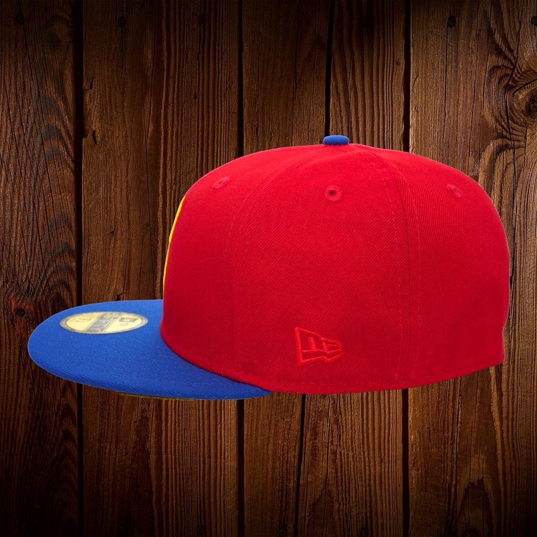 Seattle Mariners New Era Red/Royal Blue Bill And Yellow Bottom With 30th  Anniversary Patch On Side 59FIFTY Fitted Hat