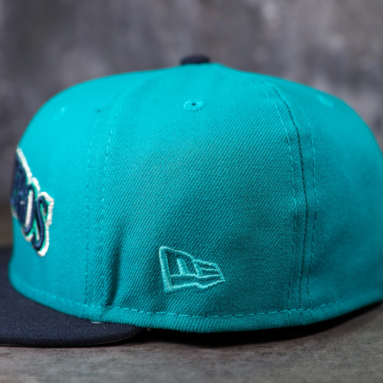 Seattle Mariners Marineros Aqua/Navy Bill And Gray Bottom With All Star  Gane 2023 Patch On Side 59FIFTY Fitted Hat