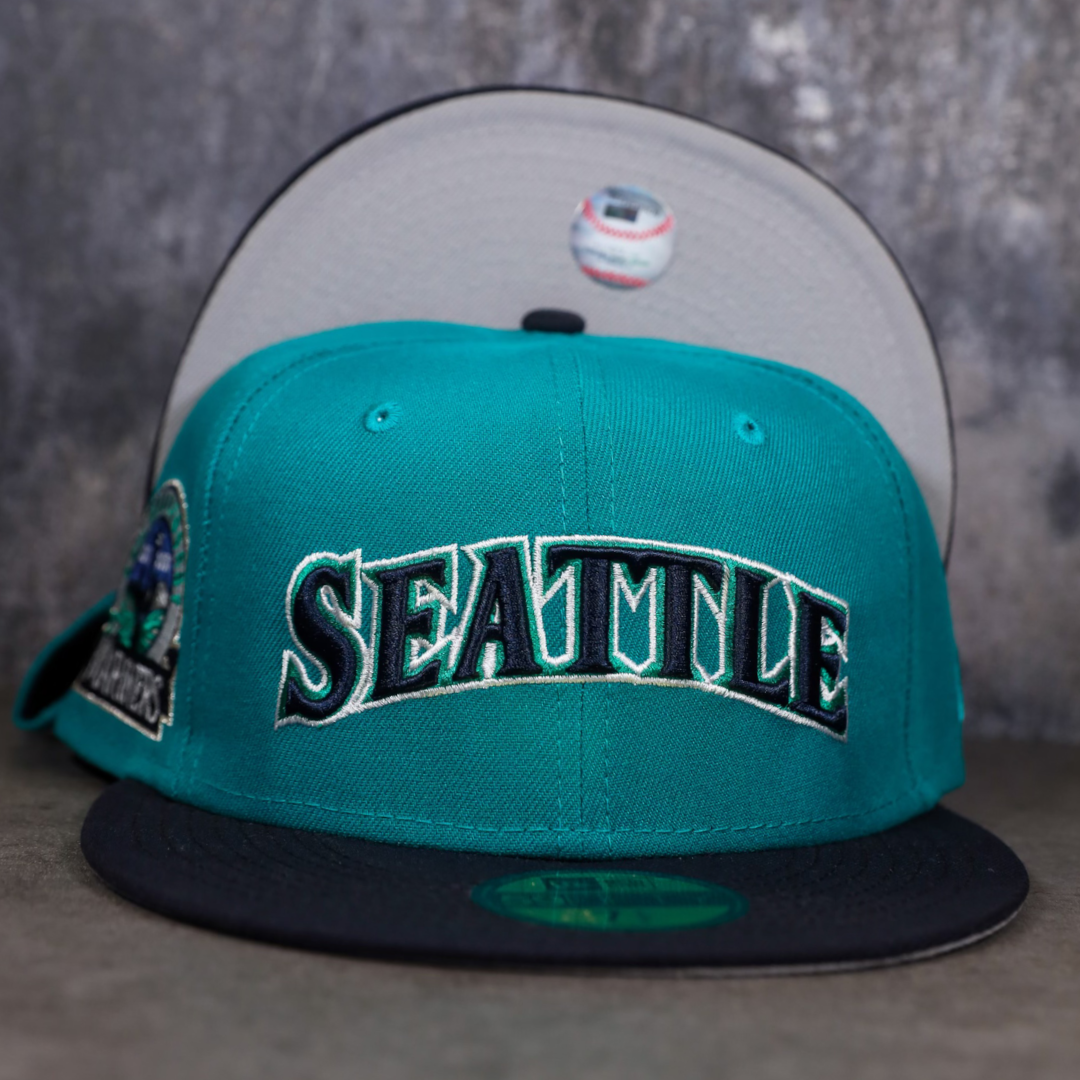 Seattle Marniers Navy 30th Anniversary Side Patch New Era 59Fifty Fitted Hat