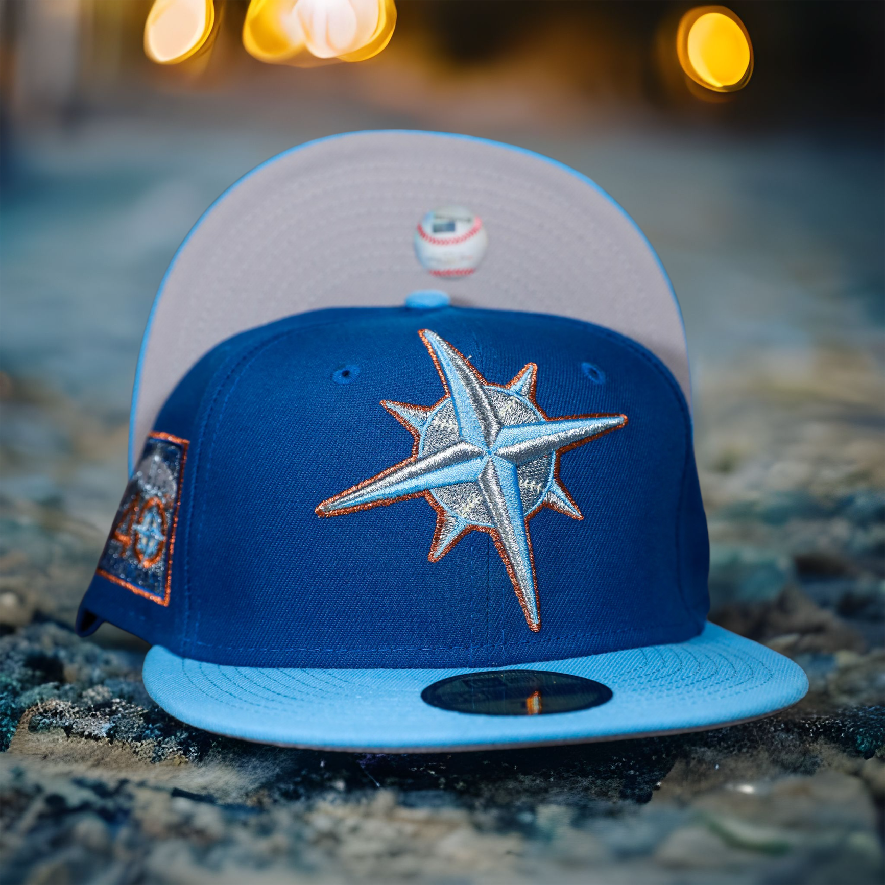 Seattle Mariners New Era Songbird Blue/ Sky Blue Bill And Gray 