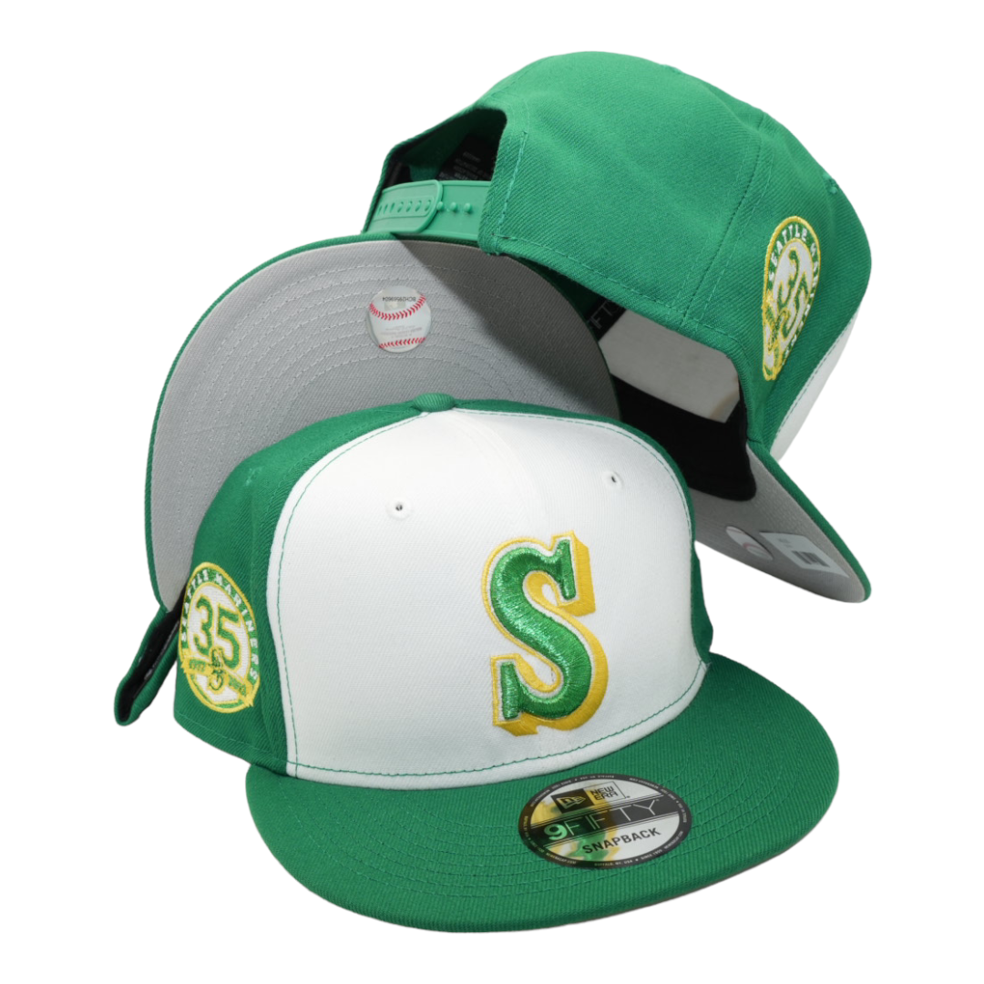 Gray Seattle Mariners 35th Anniversary Side Patch New Era Fitted 7