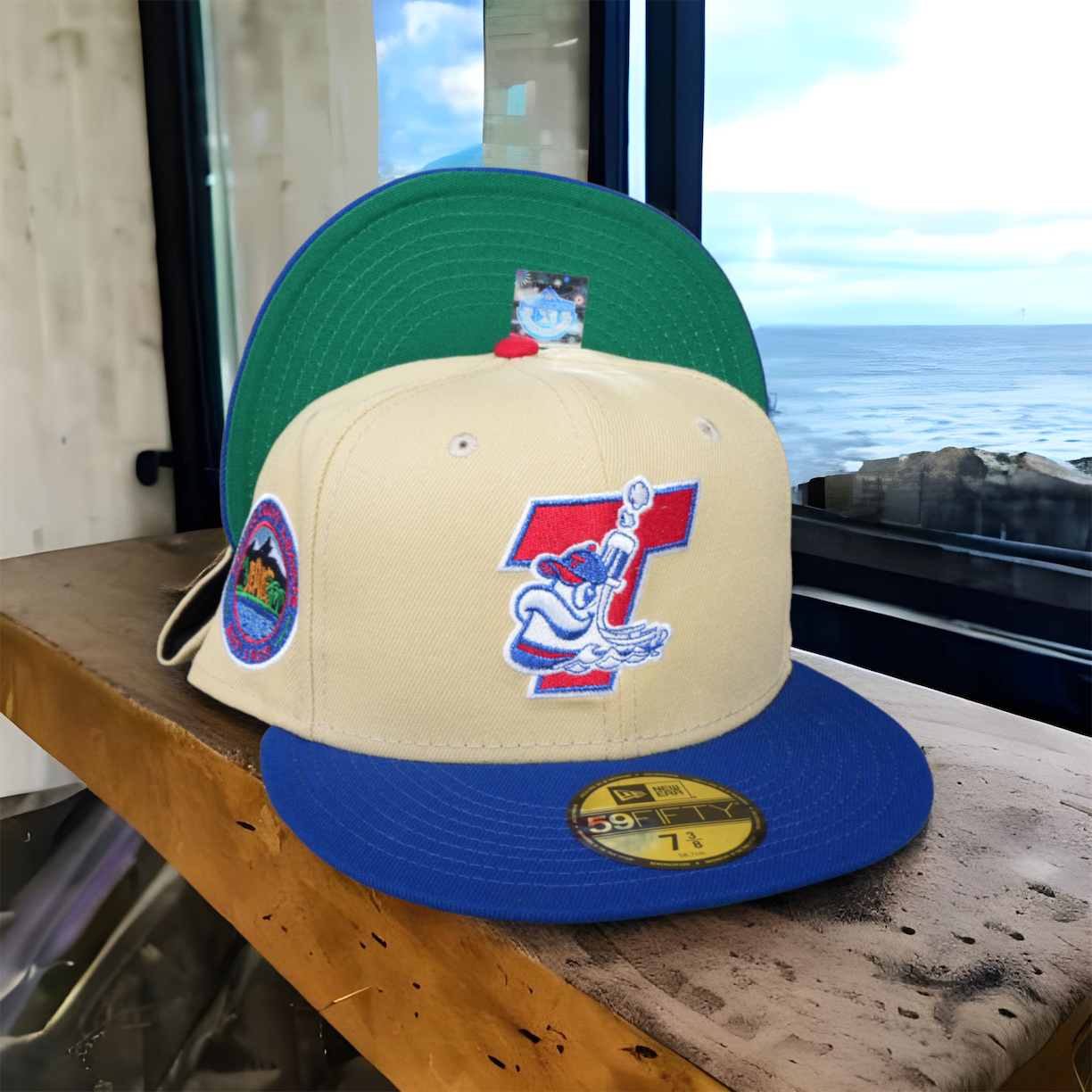 New Era 59FIFTY Tacoma Rainiers Pacific Coast League Patch Hat - White, Navy White/Navy / 7