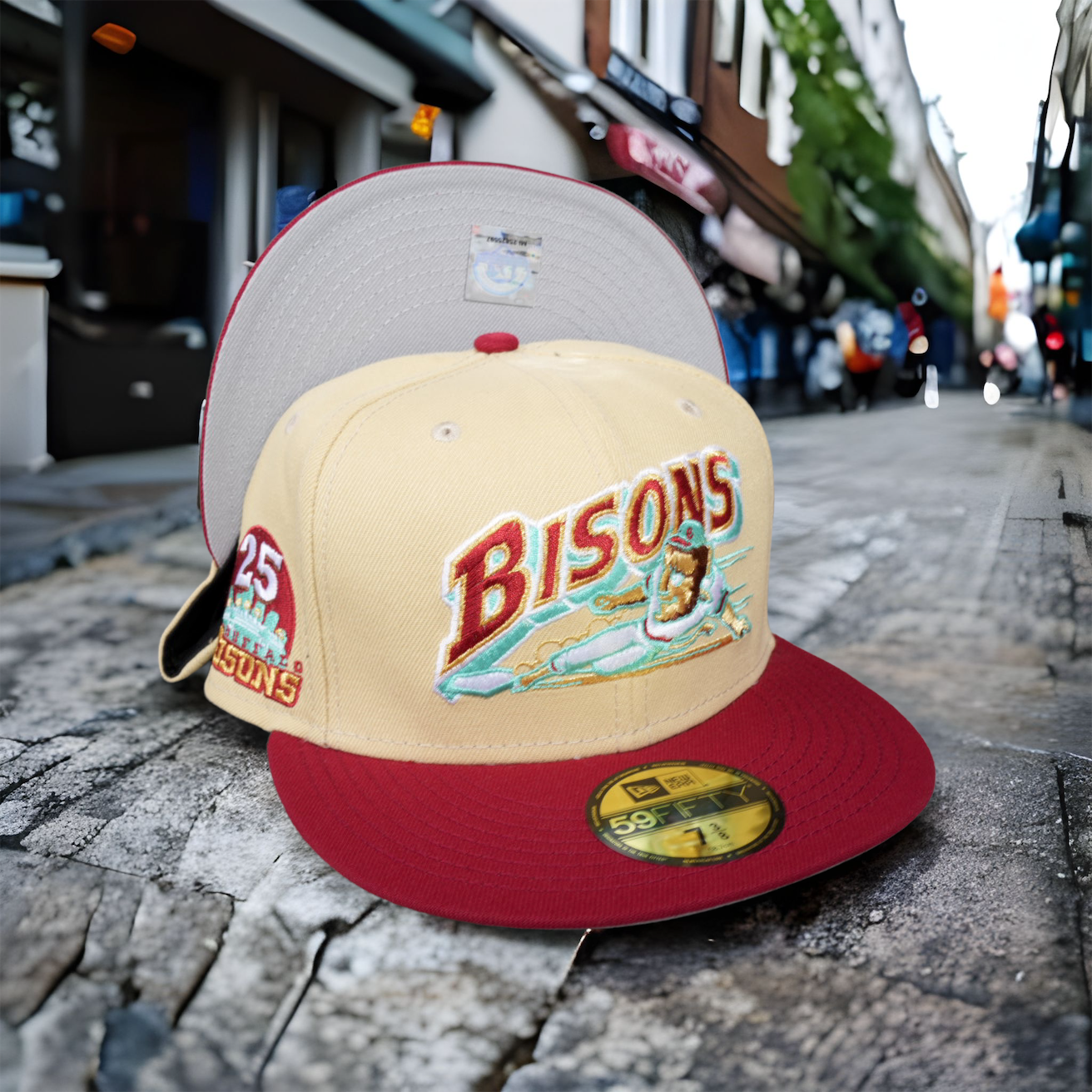 Men's Buffalo Bisons New Era Red Alternate2 Authentic Collection