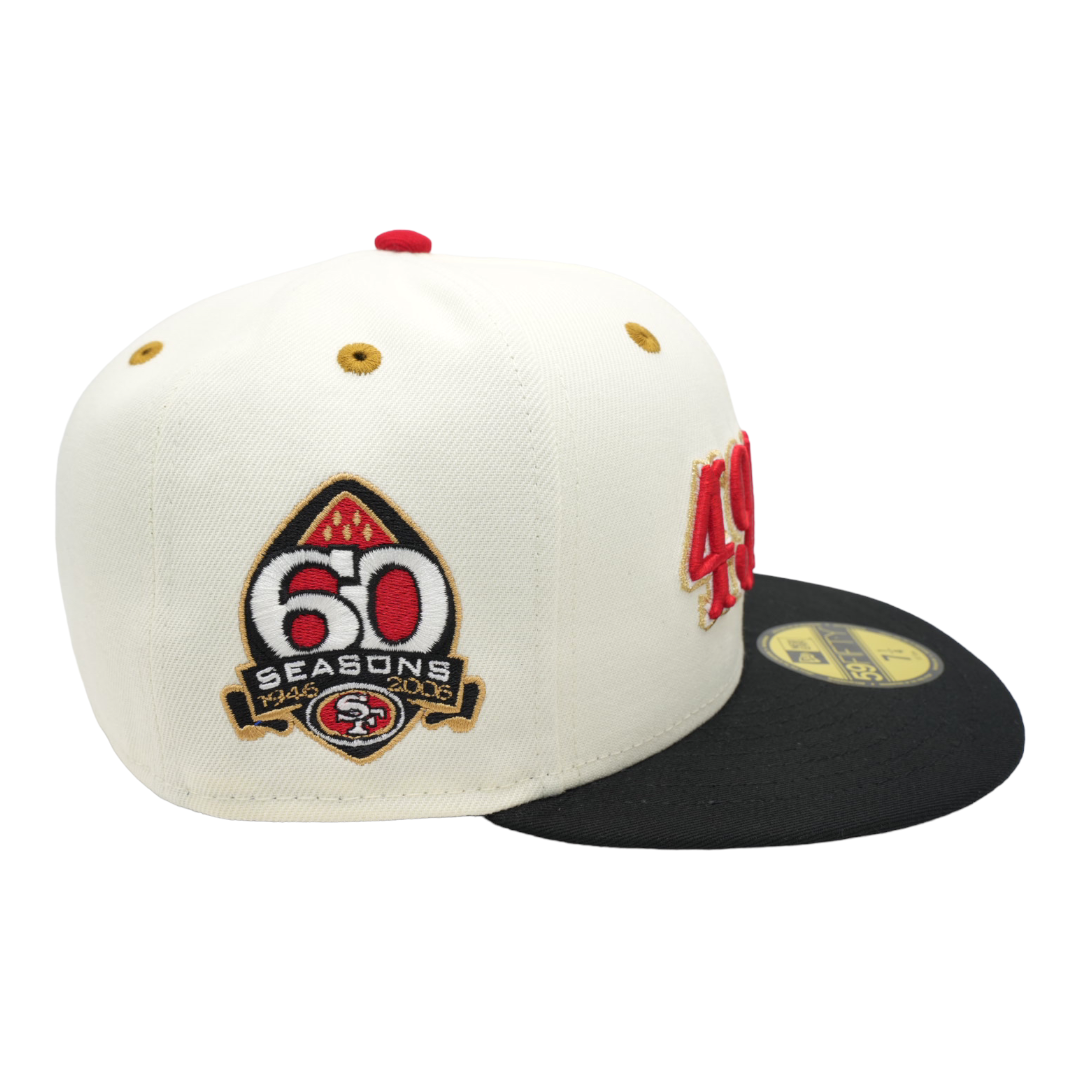 New Era 59Fifty San Francisco 49ers 60th Anniversary Patch Fitted Hat