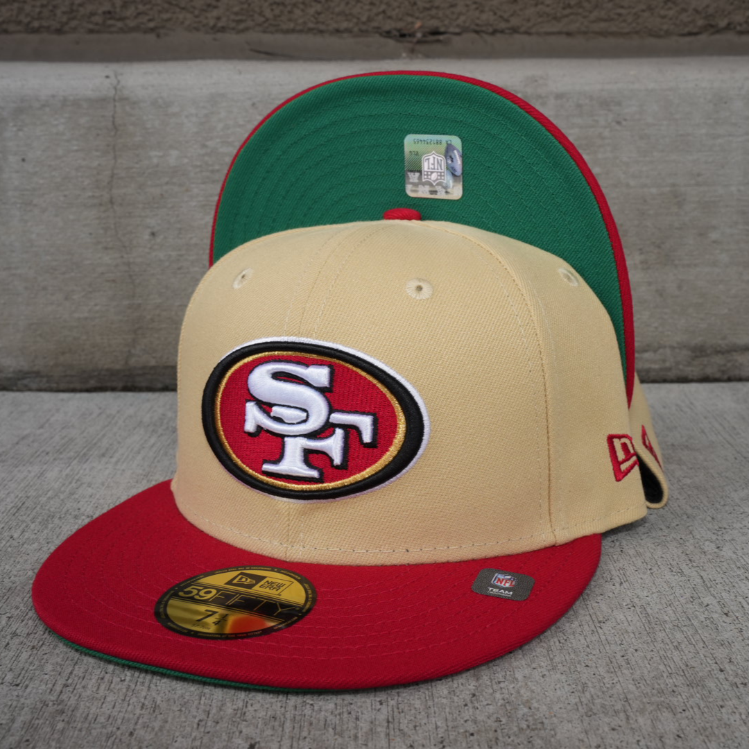 San Francisco 49ers New Era Black/Kelly Green Bottom and 49ers Side Patch  On Side 9FIFTY Adjustable Snapback Hat