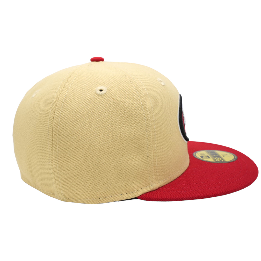 San Fransisco 49ers No Patch New Era Vegas Gold /Scarlet Bill And Green  Bottom 59FIFTY Fitted Hat