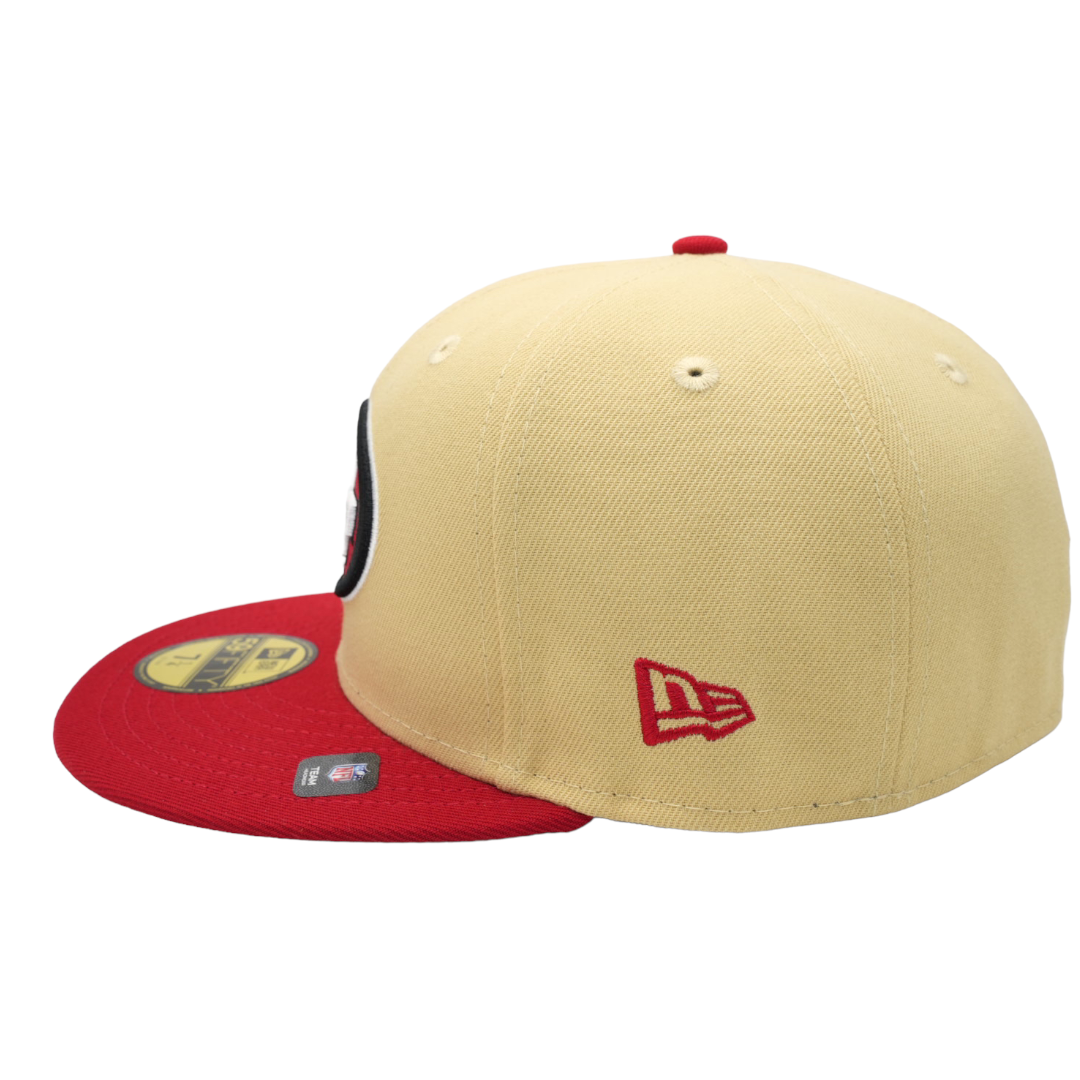 San Fransisco 49ers No Patch New Era Vegas Gold /Scarlet Bill And Green  Bottom 59FIFTY Fitted Hat