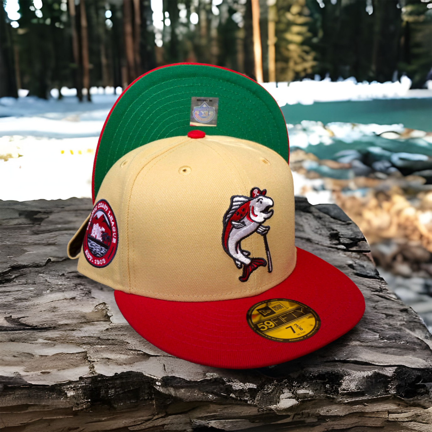 Tacoma Tigers New Era Vegas Gold/DK Green Bill And Gray Bottom