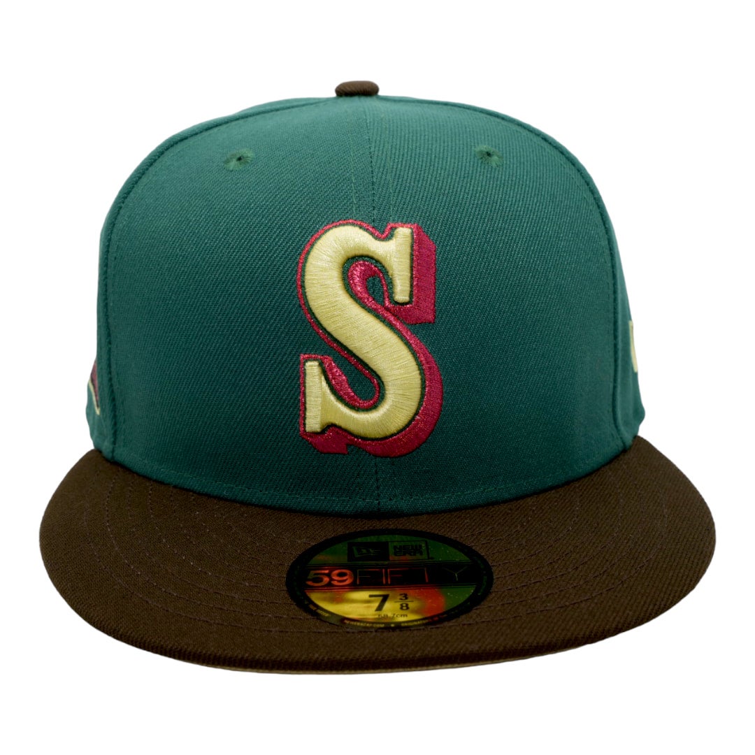 Seattle Mariners New Era Emerald Green/Walnut Bill And Vegas Gold