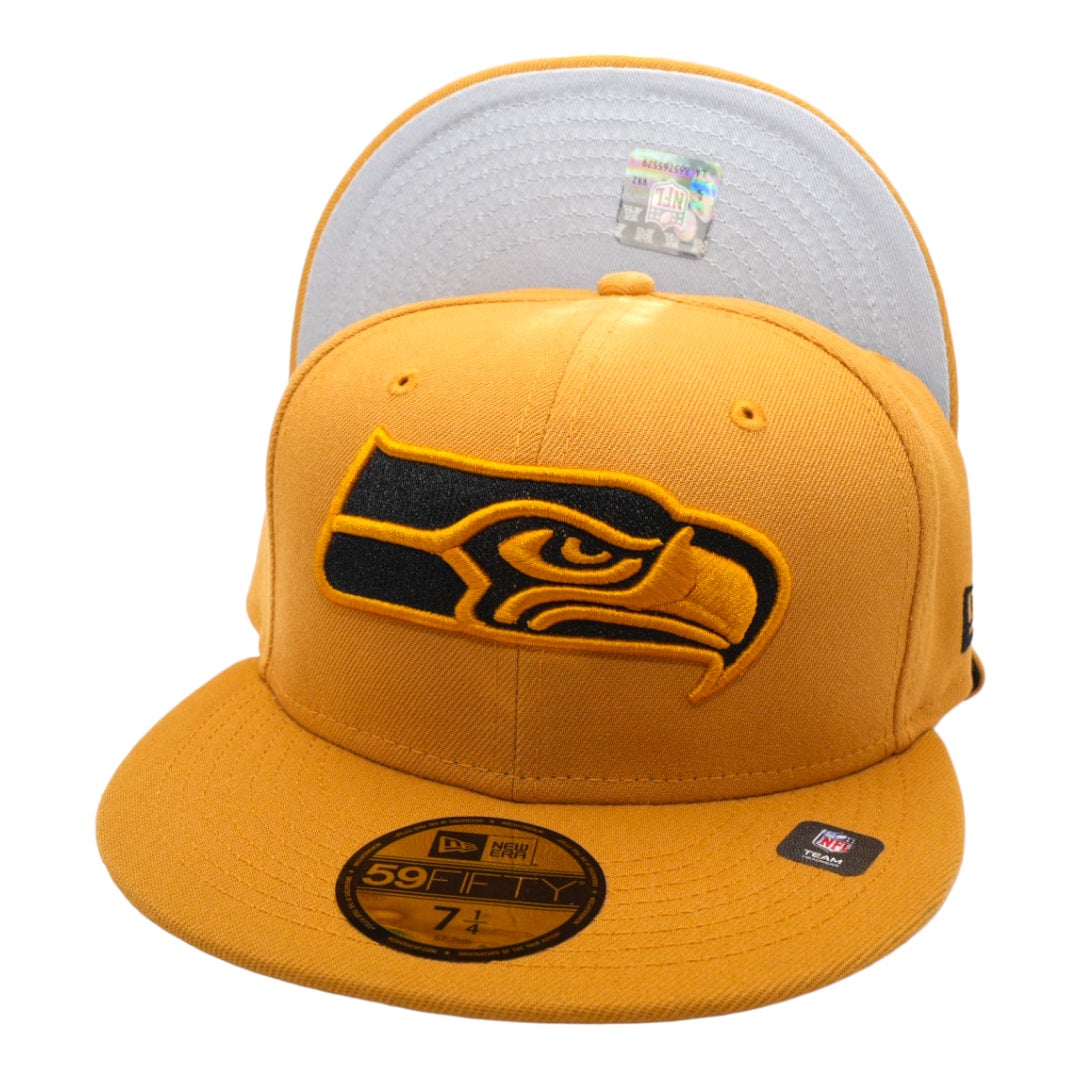 New Era Seattle Seahawks Panama Tan Edition 59Fifty Fitted Cap