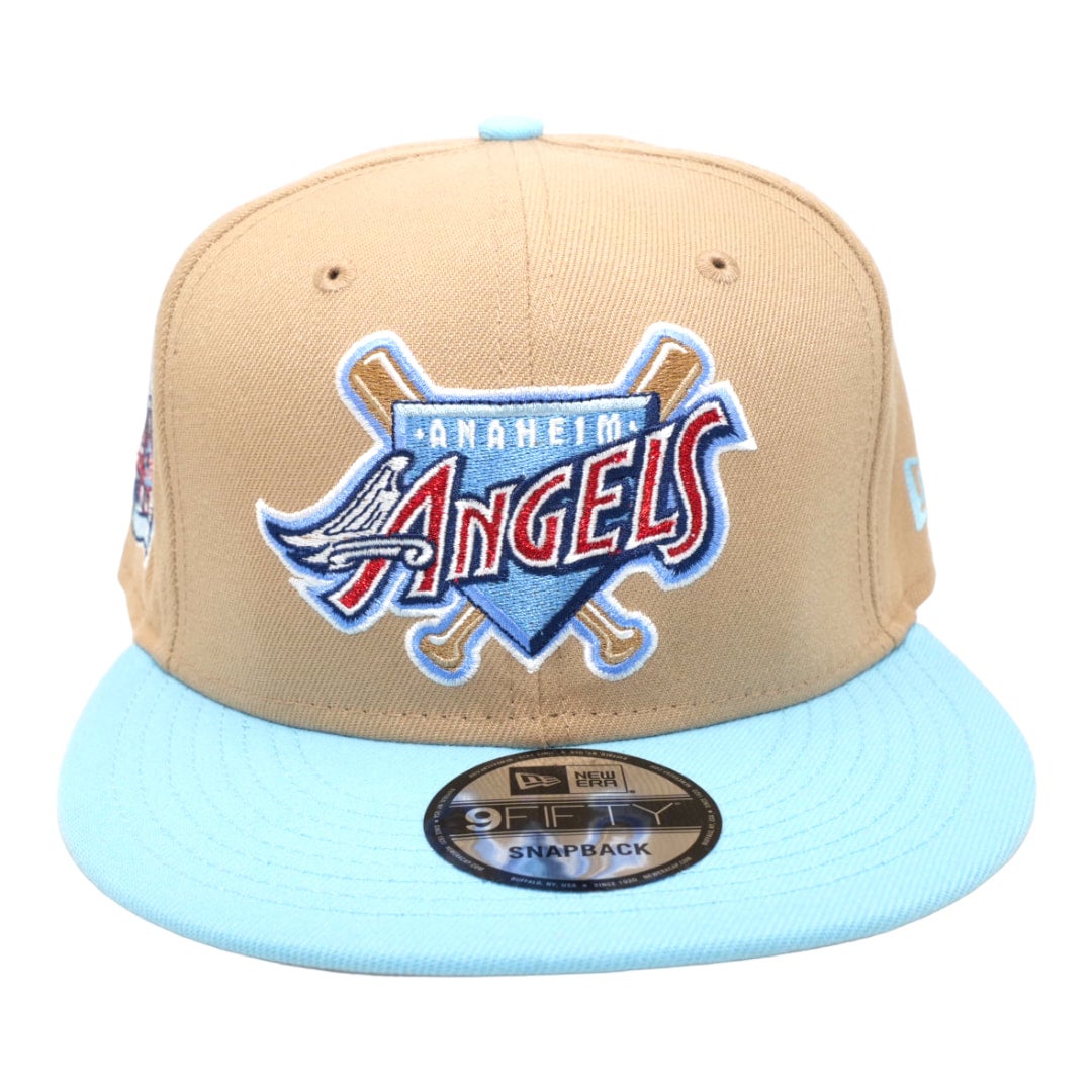 New Era 9FIFTY Los Angeles Angels 40th Anniversary Patch Snapback Hat - Red, Light Blue