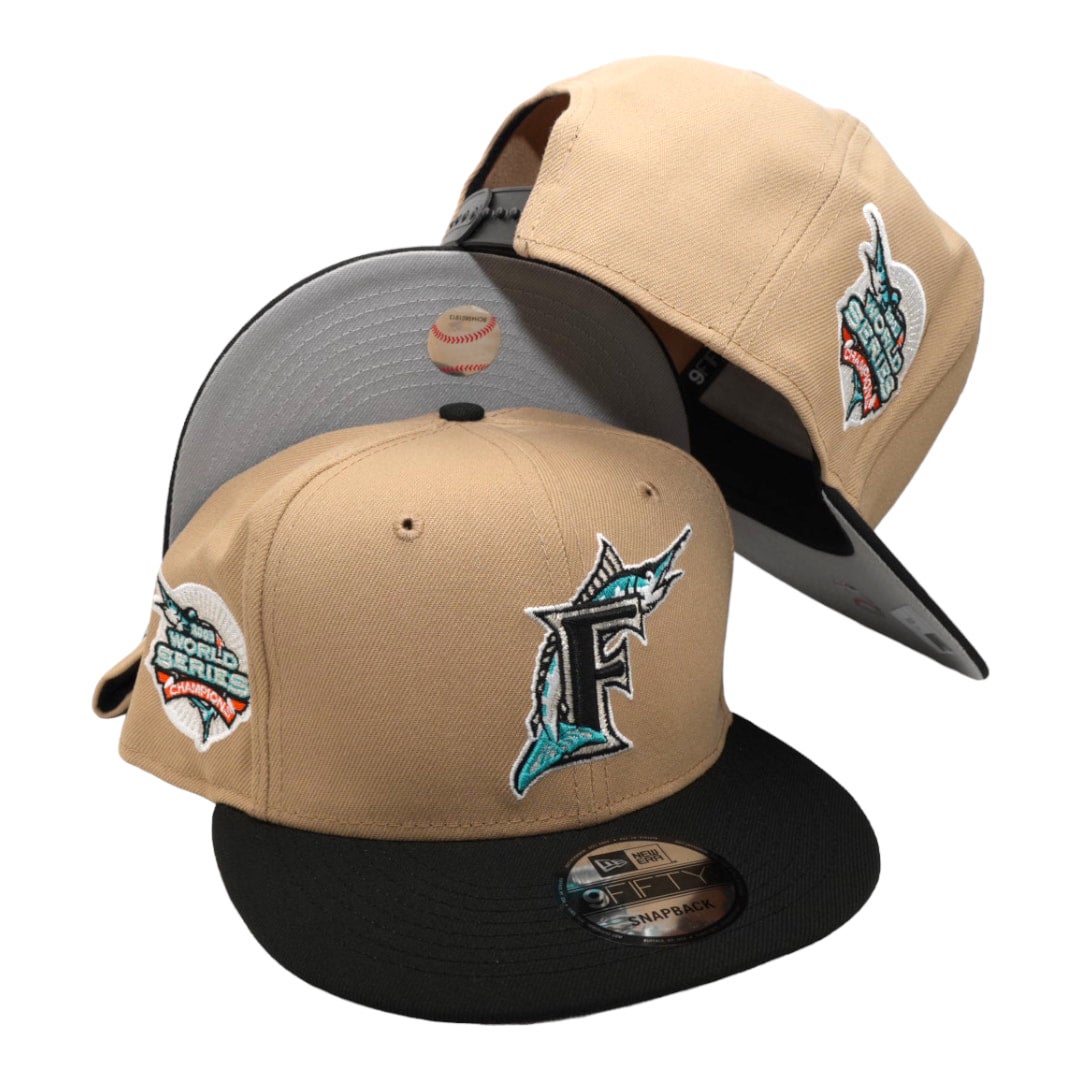 New Era Florida Marlins Black Edition 9Fifty Snapback Hat