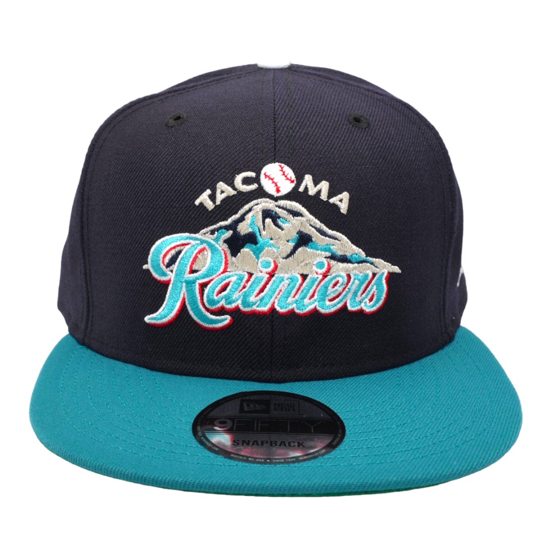 Tacoma Rainiers New Era All Black With 1995-2008 Mountain Logo