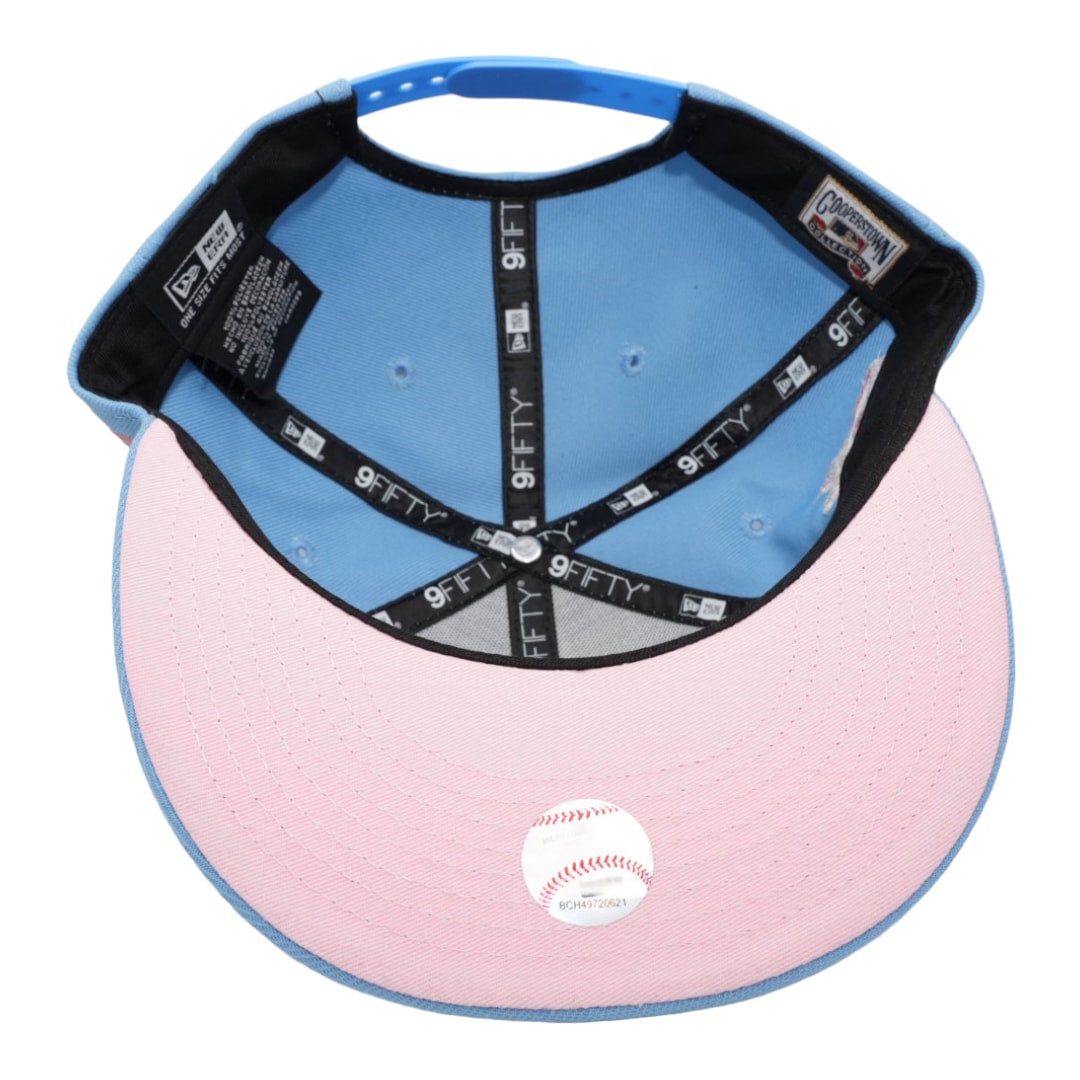 Men's Houston Astros New Era Pink/Sky Blue 35th Anniversary Undervisor  59FIFTY Fitted Hat