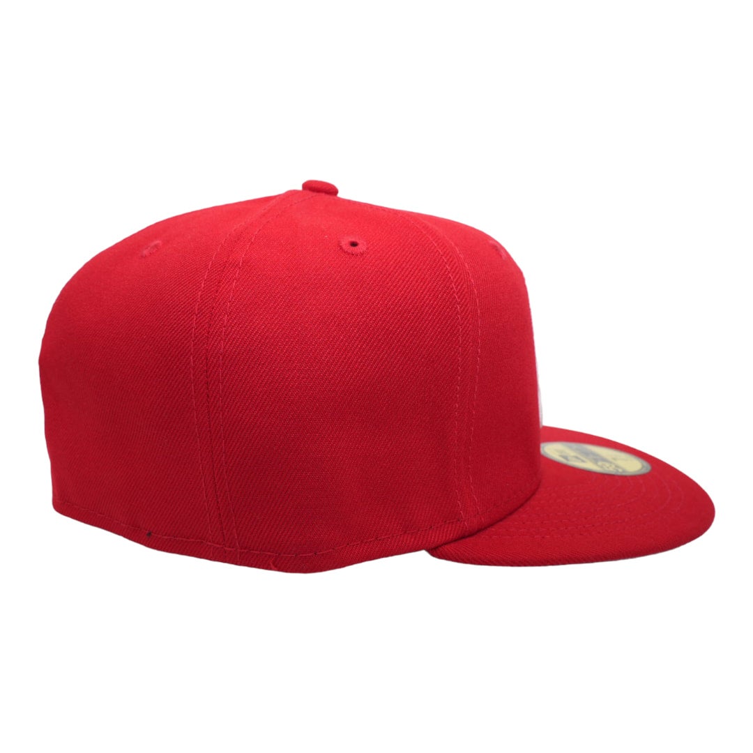 Diablos Rojos New Era All Red Gray Bottom 59FIFTY Fitted Hat