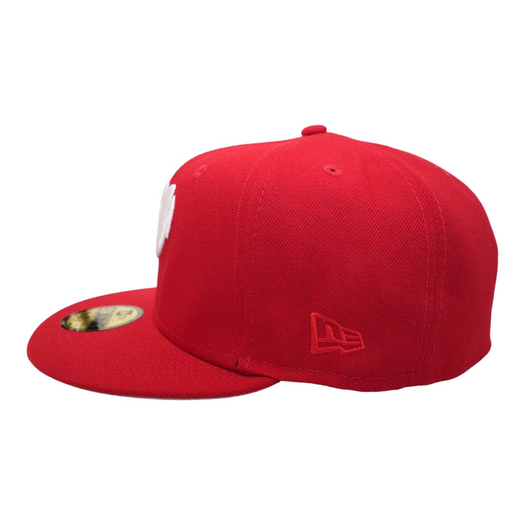 Diablos Rojos New Era All Red Gray Bottom 59FIFTY Fitted Hat